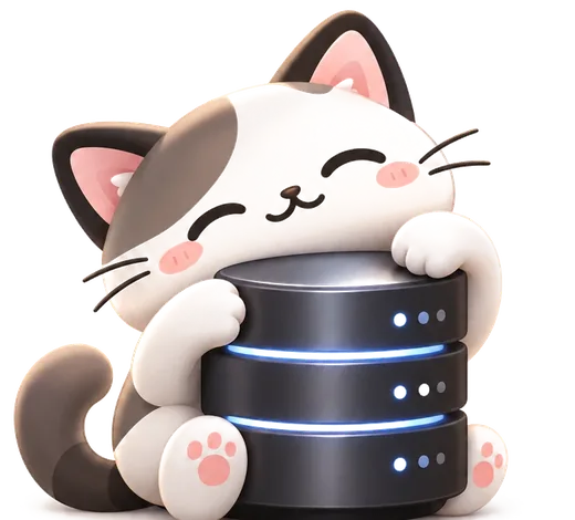 PCD Purring Cat Data mascot